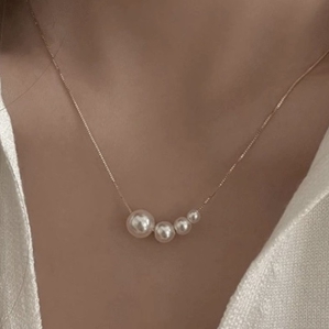 DÂY CHUYỀN NGỌC TRAI KẾT HỢP VÀNG 10KYG SIÊU XINH