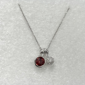 DÂY CHUYỀN BẠC SV925 ĐÁ QUÝ GARNET