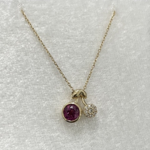 DÂY CHUYỀN VÀNG 10K ĐÁ QUÝ TỰ NHIÊN TOURMALINE