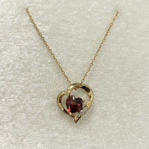 DÂY CHUYỀN VÀNG 10K ĐÁ QUÝ GARNET