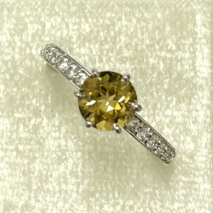 NHẪN BẠC SV 925 ĐÁ QUÝ QUARTZ NÂU