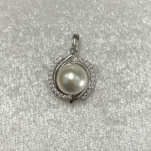 MẶT DÂY CHUYỀN NGỌC TRAI CHẤT LIỆU BẠC SV925