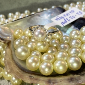 NHẪN NGỌC TRAI VÀNG 10K