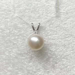 MẶT DÂY CHUYỀN NGỌC TRAI KIỂU TAI THỎ XINH XẮN KẾT HỢP BẠC SV925